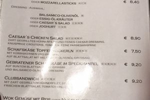 Speisekarte