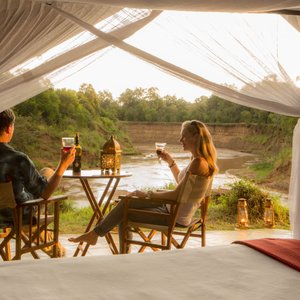 Sentinel tents with a view