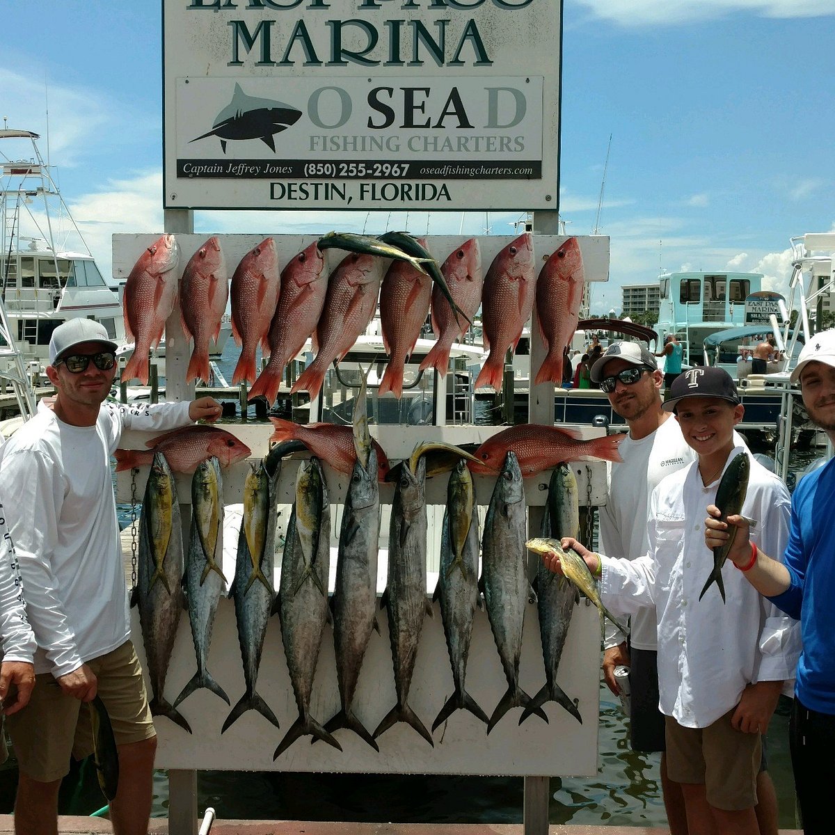 Summer Time Deep Sea Fishing in Destin, Florida - Charter Boat Sea
