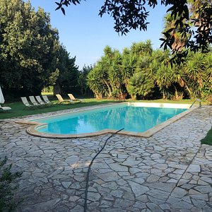 Masseria Baroni Nuovi in Brindisi, image may contain: Backyard, Pool, Swimming Pool, Walkway