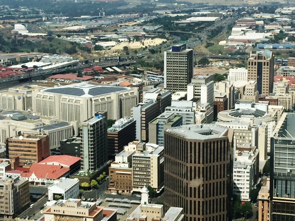 Mapa de Joanesburgo (Joburg Jozi) transporte: zonas de transporte