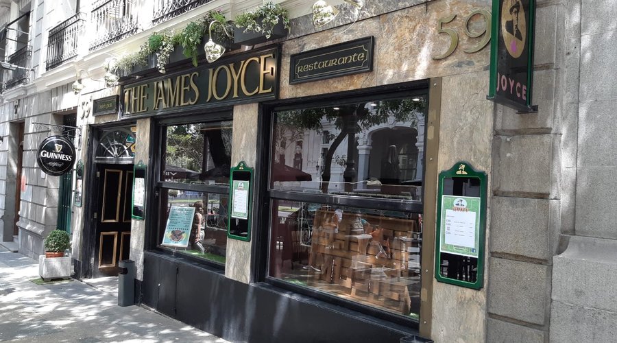 JAMES JOYCE IRISH PUB MADRID FACADE