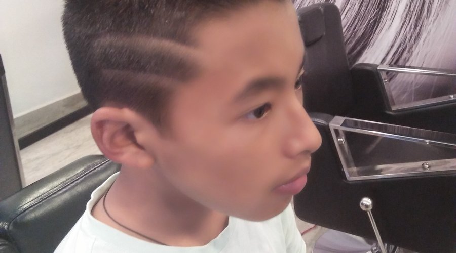 A professional hair cut