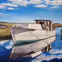 "Resting Reflection" 1st place winner in Carolina Artist's Gallery 'It's a Shore Thing' show