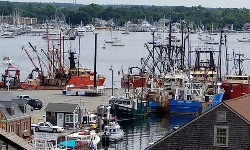 Enjoy the harbor view from the rooftop observation deck!