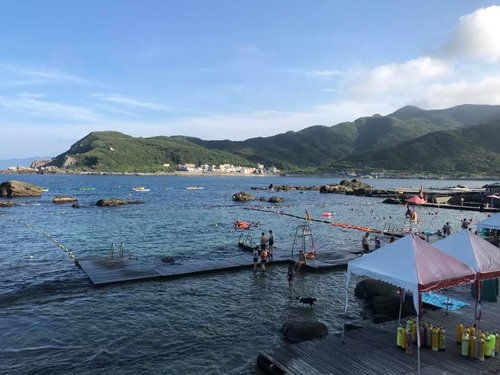 Longdong Bay at Northeast coast of Taiwan (New Taipei City and