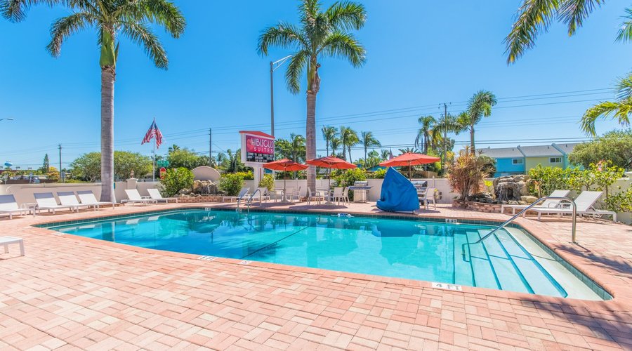 Outdoor heated pool 