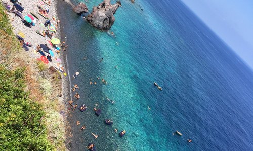Vista spiaggia dall'alto