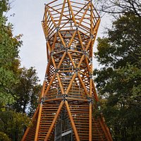 The recently rebuilt look-out tower