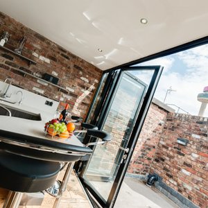 balcony, 2 bedroom penthouse. 