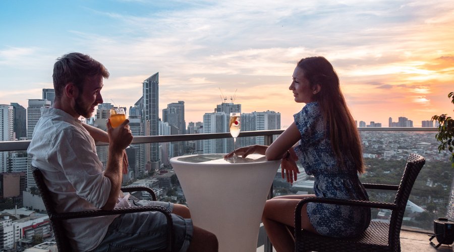 Afternoon drinks at Firefly Roofdeck