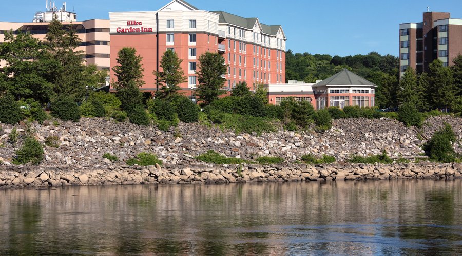 View of our property from across the river in Lewiston. 