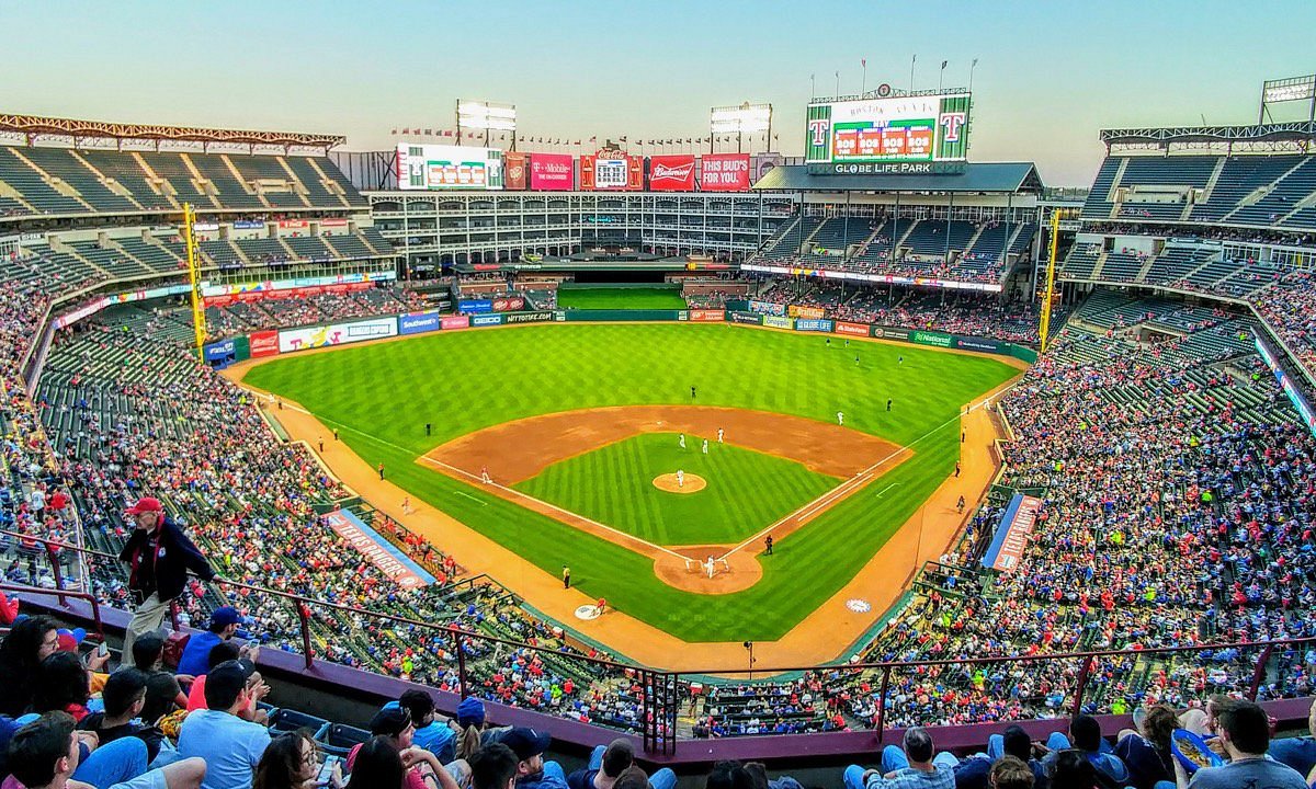 globe life field parking map