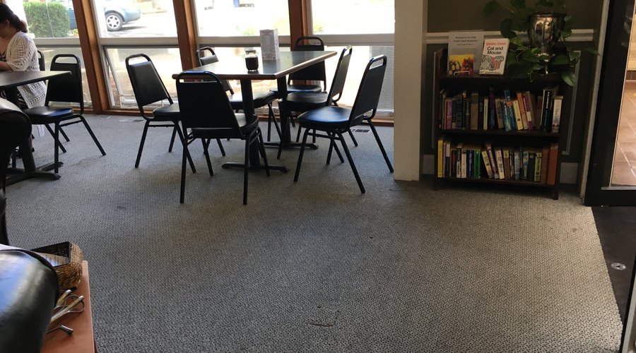 One of several rooms of the cafe