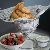 our House made fish and Chips