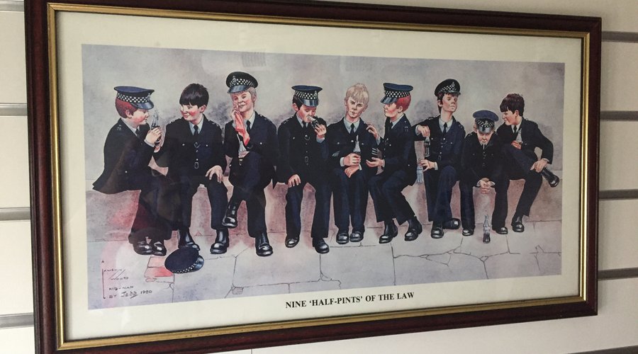Lawson Wood Print "Nine Half-pints of the Law"