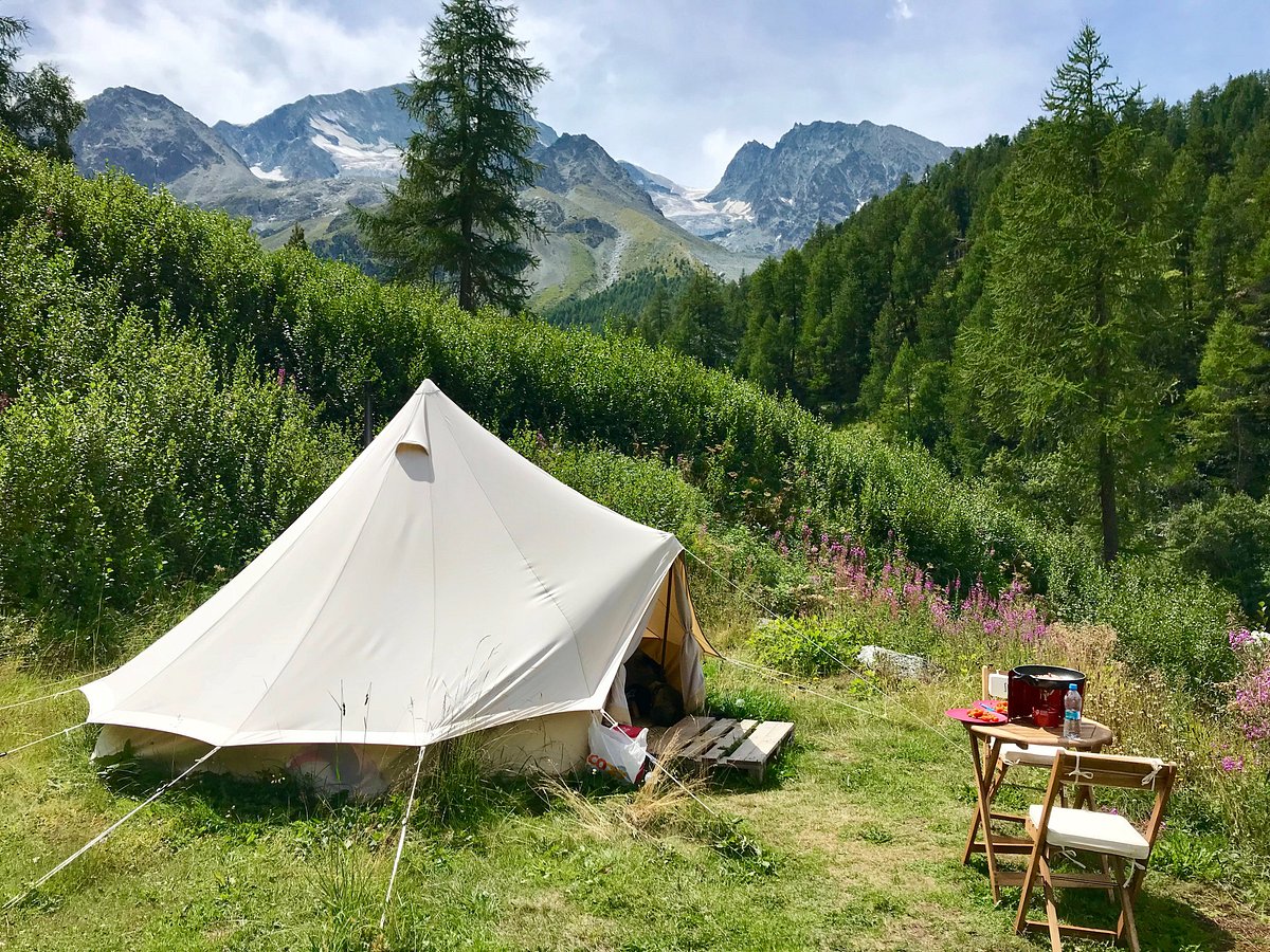 Кемпинг в Швейцарии. Alpen Camp Самара. Arolla.