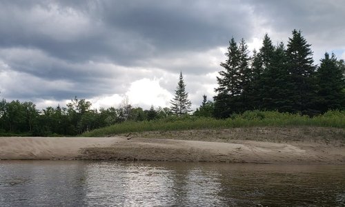 One of the beautiful beaches that you pass as your floating down the river...
