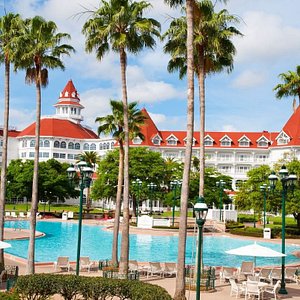 Disney's Grand Floridian Resort & Spa in Orlando, image may contain: Resort, Hotel, Building, Architecture