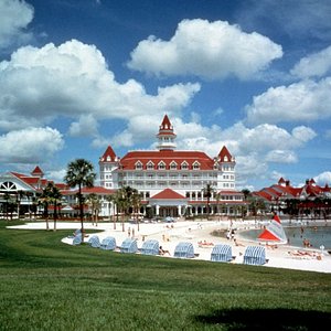 Disney's Grand Floridian Resort & Spa in Orlando, image may contain: Resort, Hotel, Building, Architecture