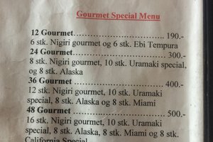 Menukort