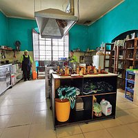 The kitchen of Condor Cafe