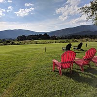 Sit back and relax with a beautiful view of the Blue Ridge Mountains