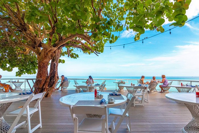 Beach front dining