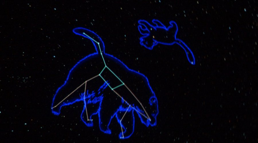 Parrt of the planetarium show