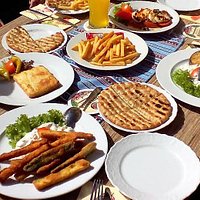Delicious assortment of hot starters