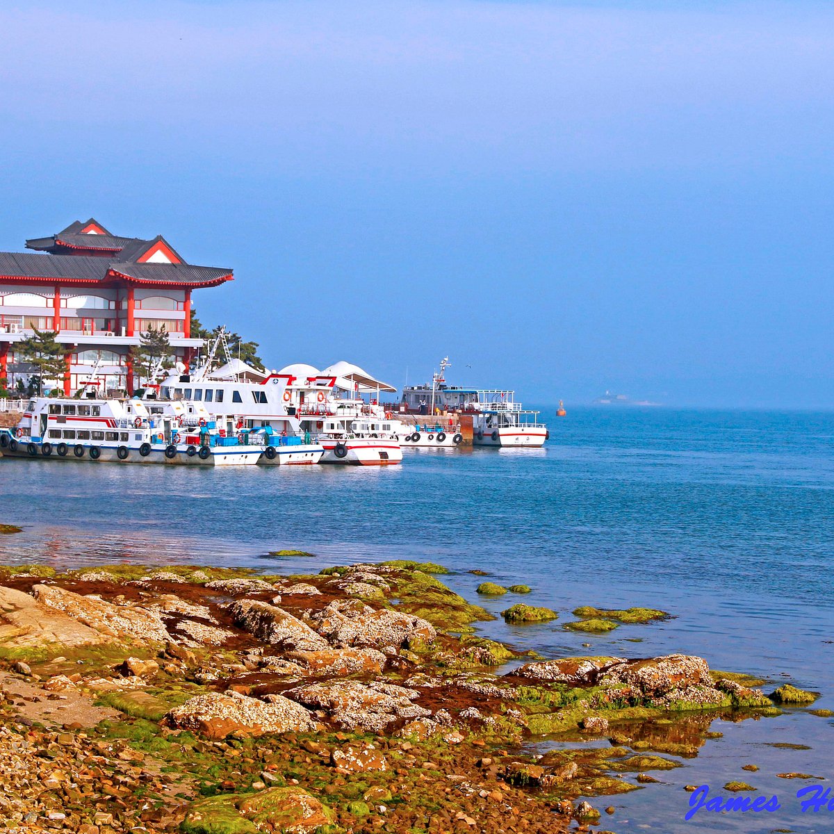 Вэйхай китай. Остров Вэйхай. Weihai Китай. Остров Шаньдун. Weihai, Shandong, China.