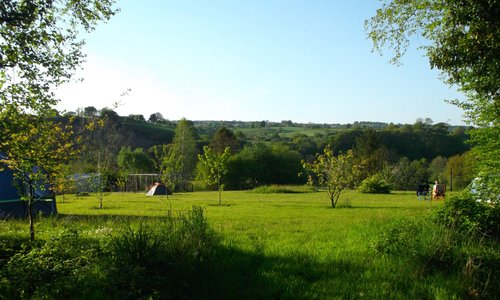 The Old Post Office (topocamping) up in the orchard.