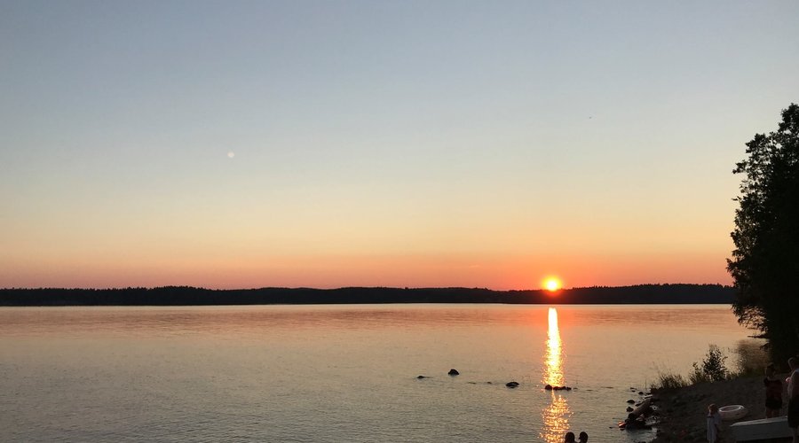 During the warmest time you can enjoy swimming day and night.