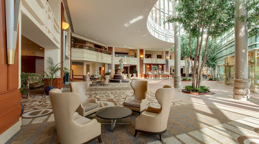Relax in our spacious hotel lobby