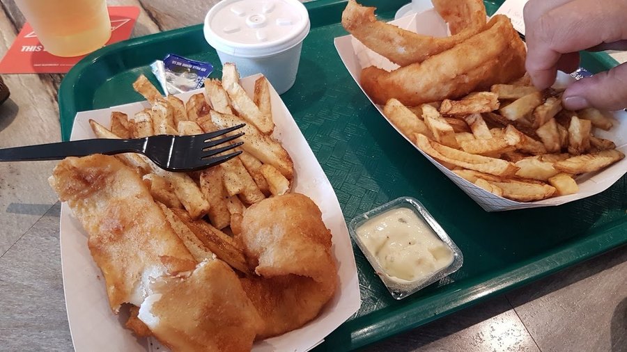 Fish & Chips Meals - these are actually the SMALL kids sizes!!