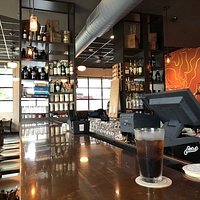 Bar and restaurant scene.