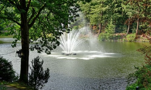Park met fontuin