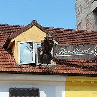Baron Munchausen Sculpture