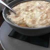 luxury porridge made with cream and honey - Goldilocks would love it