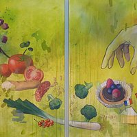 Großes Wandbild von Katrin Merle