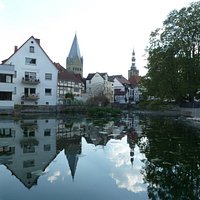 Blick von der Touristen Information aus in die Umgebung.