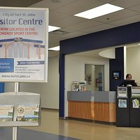 Visitor Information Centre inside Pomeroy Sport Centre