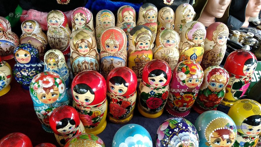 The Antique Flea Market. Old bazar next to Alexander Nevski cathedral. few interesting things to