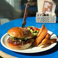 Vegan mega burger