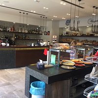 View of bar and bread counter