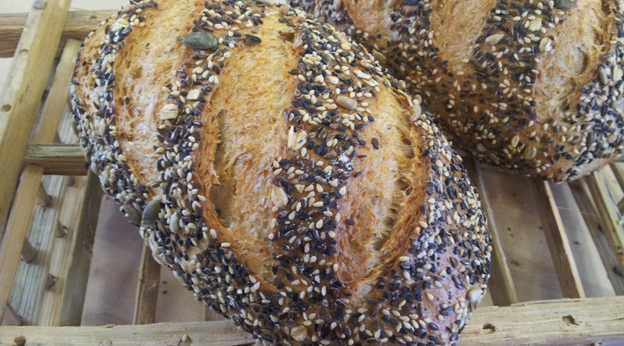 Whole grain sourdough bread