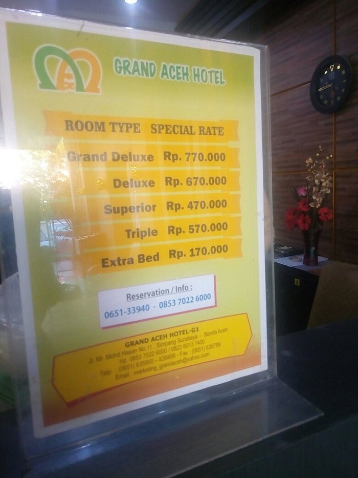 GRAND ACEH HOTEL (Banda Aceh, Indonesia) Ulasan & Perbandingan Harga
