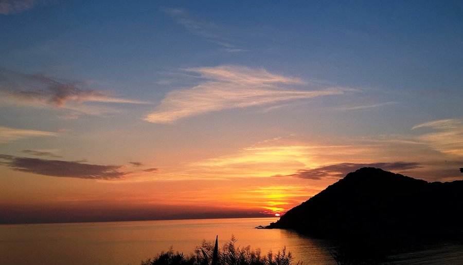 Sunset at nearest beach