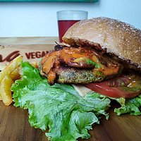 Hamburguesa de la iniciativa #veganburgercolombia
