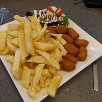 Delicious Scampi and Chips
